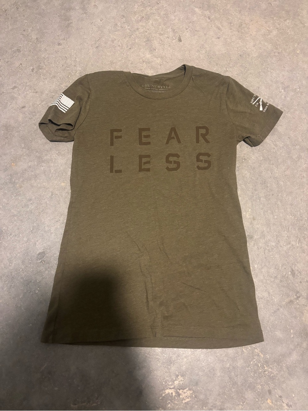 Fearless Olive Graphic Tee
